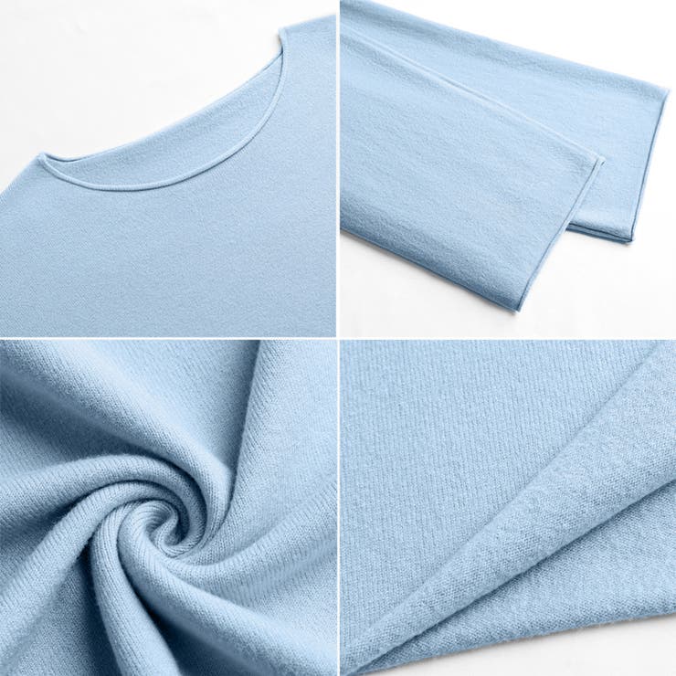 もっちり柔らかルーズニット ボートネックニット オフィスカジュアル | COCOMOMO | 詳細画像43 