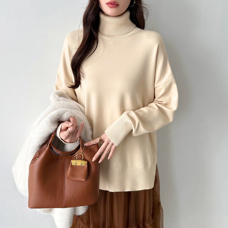 新品　毛ヤク100% ハイネックセーター　M-L ブラウン系 新品 毛ヤク100% ハイネックセーター M-L ブラウン系 『ヤク100％オフ