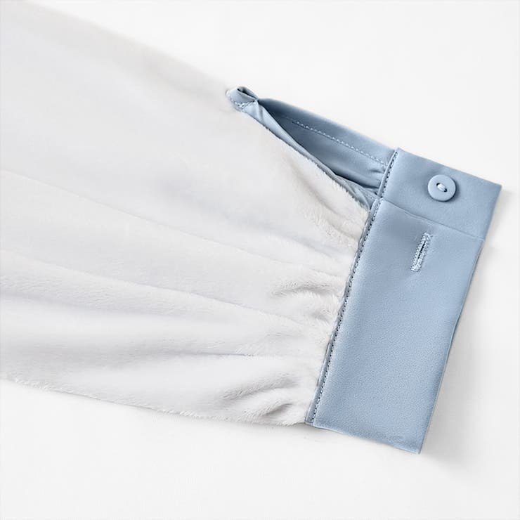 裏起毛 ボウタイブラウス リボンブラウス | COCOMOMO | 詳細画像13 