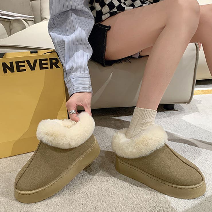 ムートンブーツ 厚底 ショートブーツ | COCOMOMO | 詳細画像11 