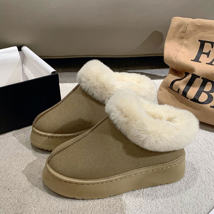 ムートンブーツ 厚底 ショートブーツ | COCOMOMO | 詳細画像15 