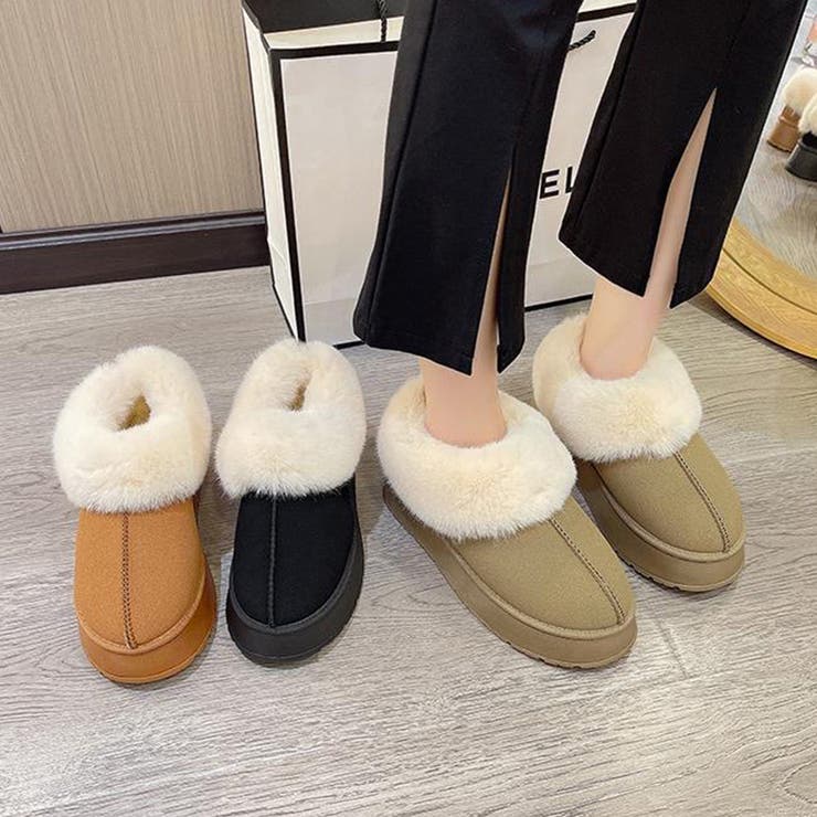 ムートンブーツ 厚底 ショートブーツ | COCOMOMO | 詳細画像2 