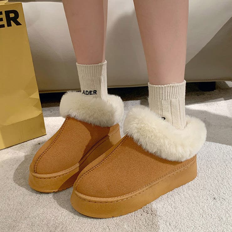 ムートンブーツ 厚底 ショートブーツ | COCOMOMO | 詳細画像4 