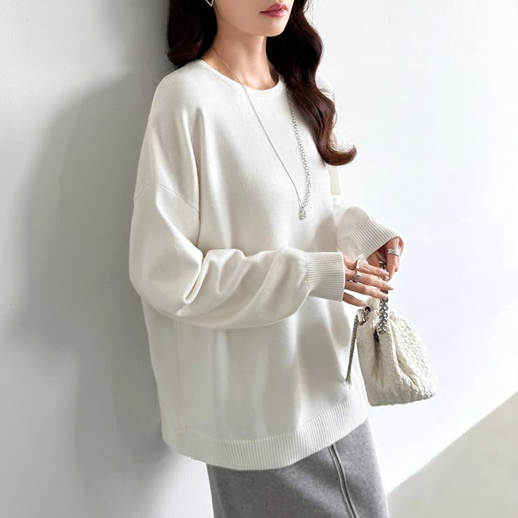 ニット きれいめロングニット ヤク風ハイゲージニット | COCOMOMO | 詳細画像9 