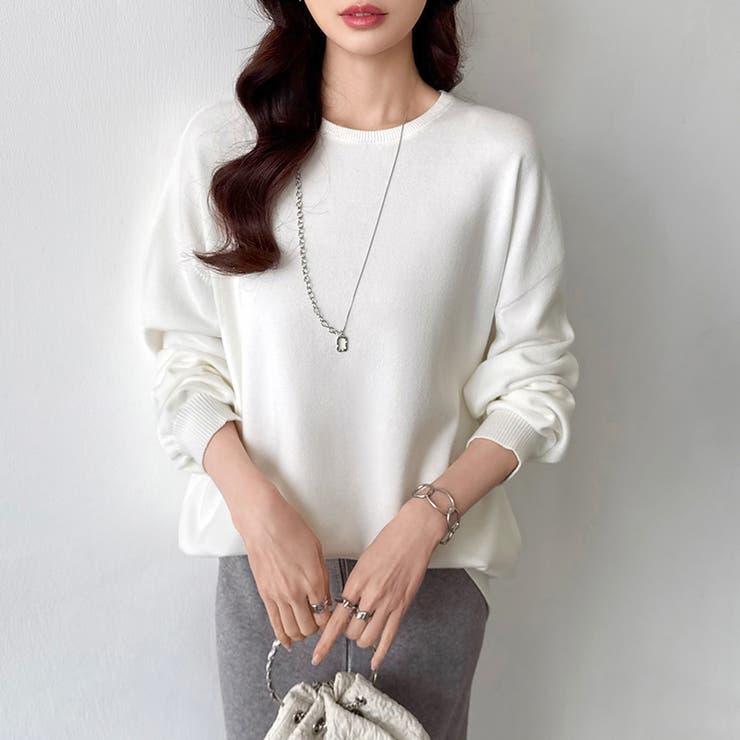 ニット きれいめロングニット ヤク風ハイゲージニット | COCOMOMO | 詳細画像10 