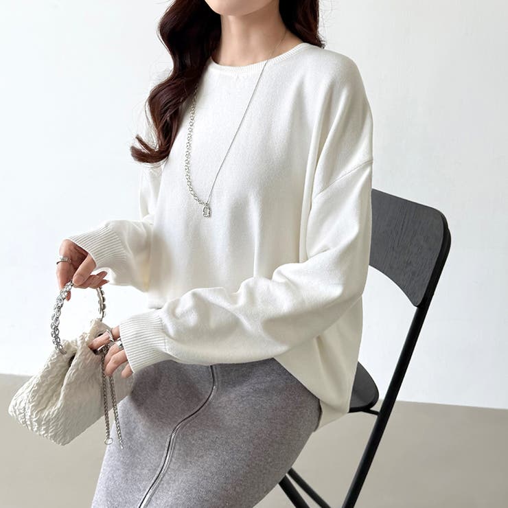 ニット きれいめロングニット ヤク風ハイゲージニット | COCOMOMO | 詳細画像13 