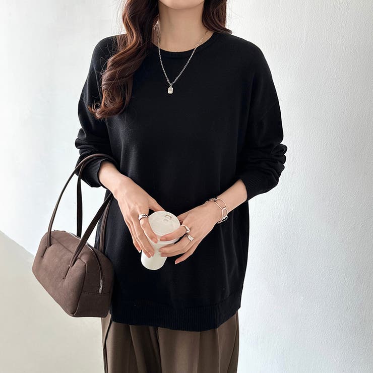 ニット きれいめロングニット ヤク風ハイゲージニット | COCOMOMO | 詳細画像23 