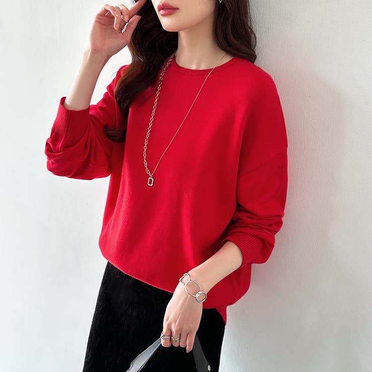 ニット きれいめロングニット ヤク風ハイゲージニット | COCOMOMO | 詳細画像2 