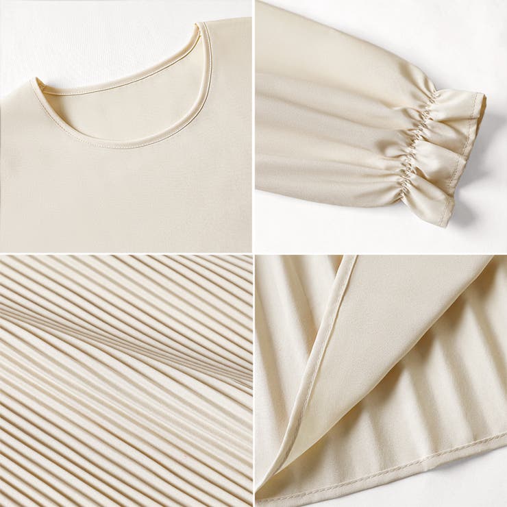 ベスト付きワンピース プリーツワンピース ロングワンピース | COCOMOMO | 詳細画像82 