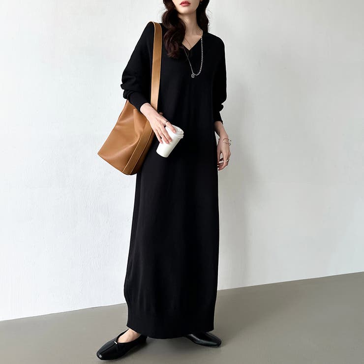 選べる2丈 Vネックワンピース ロングワンピース | COCOMOMO | 詳細画像24 