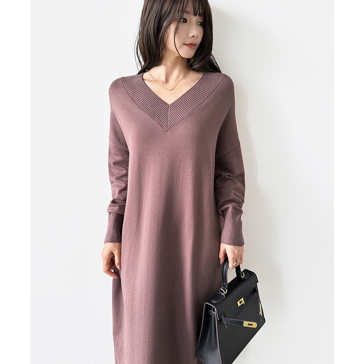 選べる2丈 Vネックワンピース ロングワンピース | COCOMOMO | 詳細画像41 