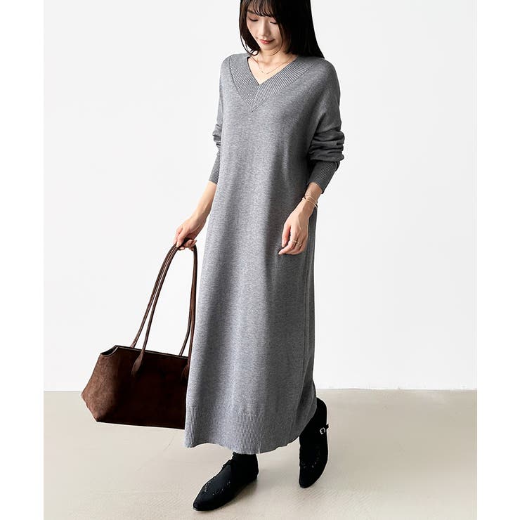 選べる2丈 Vネックワンピース ロングワンピース | COCOMOMO | 詳細画像50 
