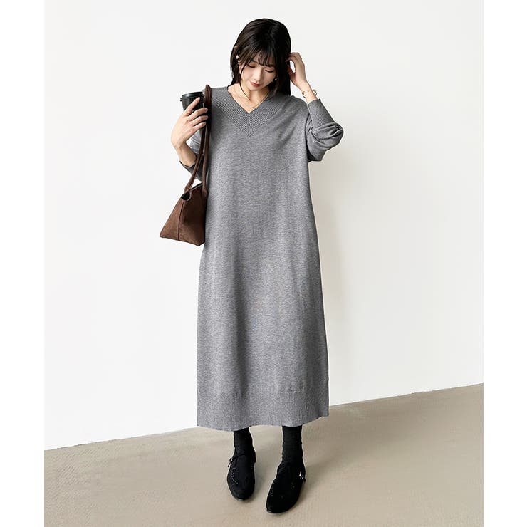 選べる2丈 Vネックワンピース ロングワンピース | COCOMOMO | 詳細画像53 