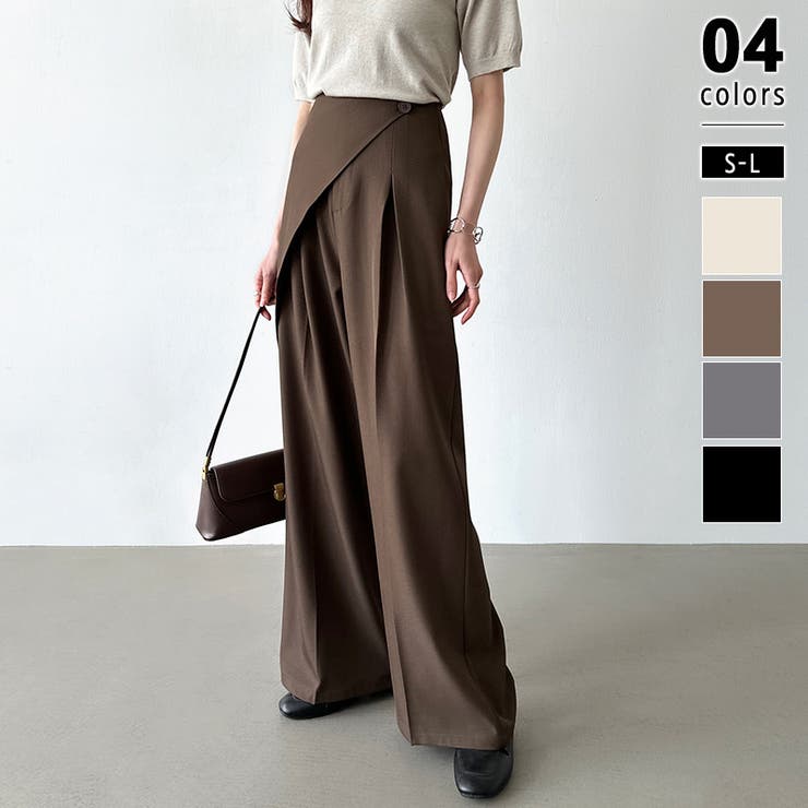 コーデュロイタックワイドパンツ [M3990] - レディース