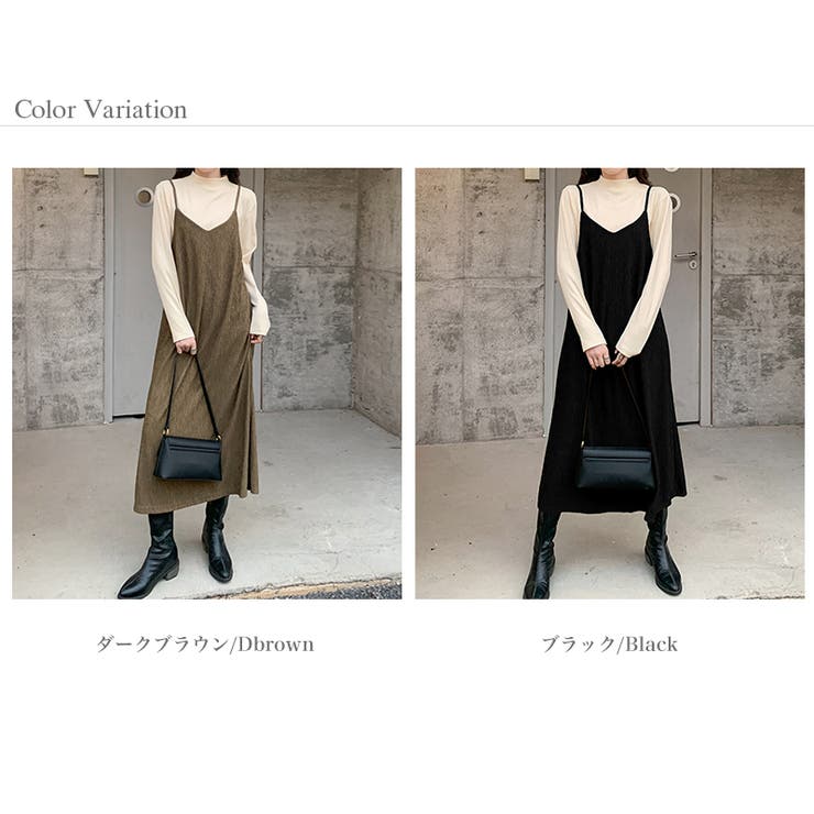 新品/ツモリチサト/クレプリ/ワンピースカーディガン　ブラック/楊柳プリーツ　M キャミワンピース 楊柳プリーツ ワンピース[品番：COCW0006261