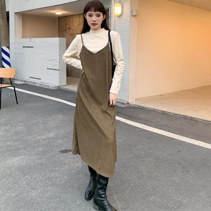 新品/ツモリチサト/クレプリ/ワンピースカーディガン　ブラック/楊柳プリーツ　M OTONA カーディガン ワンピース レイヤード風 着るだけで完成