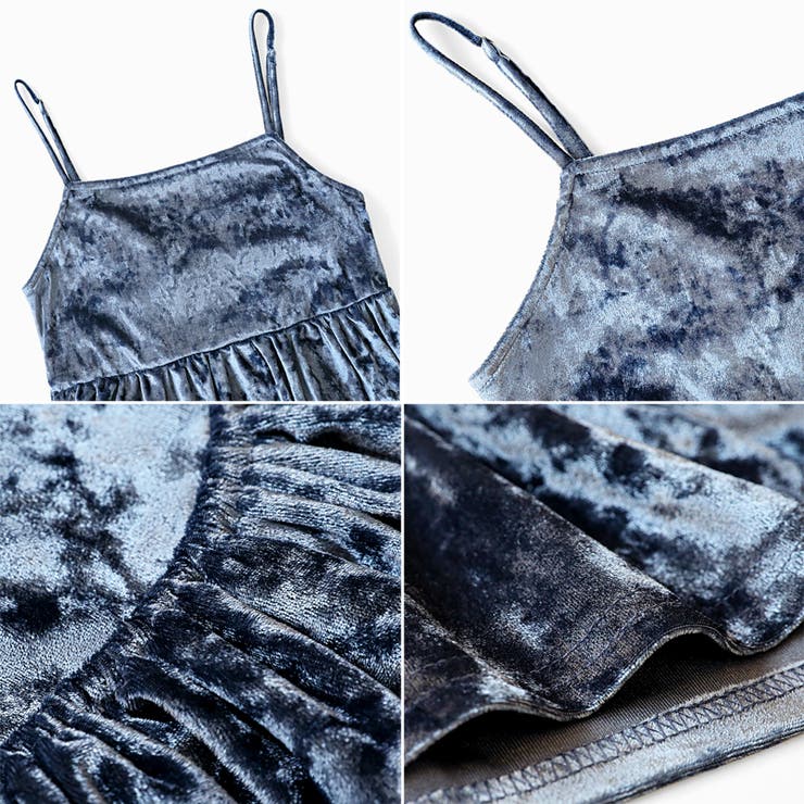 ベロアキャミソール ペプラムビスチェ バックリボン | COCOMOMO | 詳細画像22 