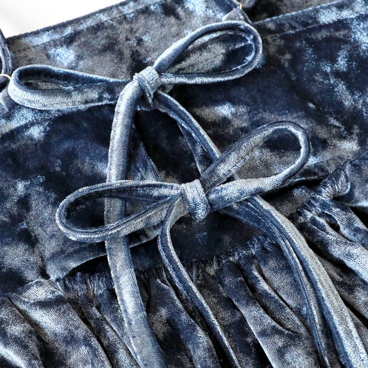 ベロアキャミソール ペプラムビスチェ バックリボン | COCOMOMO | 詳細画像23 