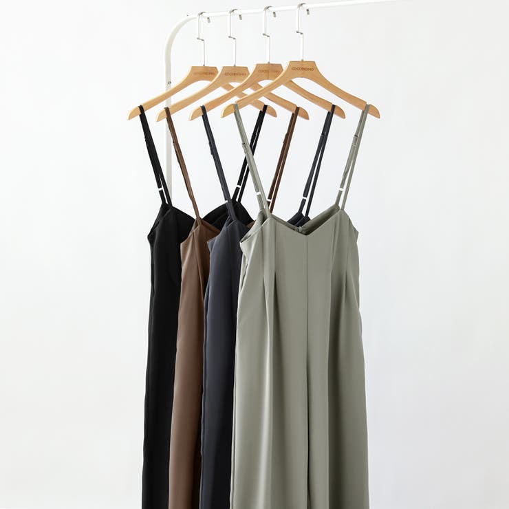 サロペットパンツ サイドスリット ワイドパンツ | COCOMOMO | 詳細画像21 