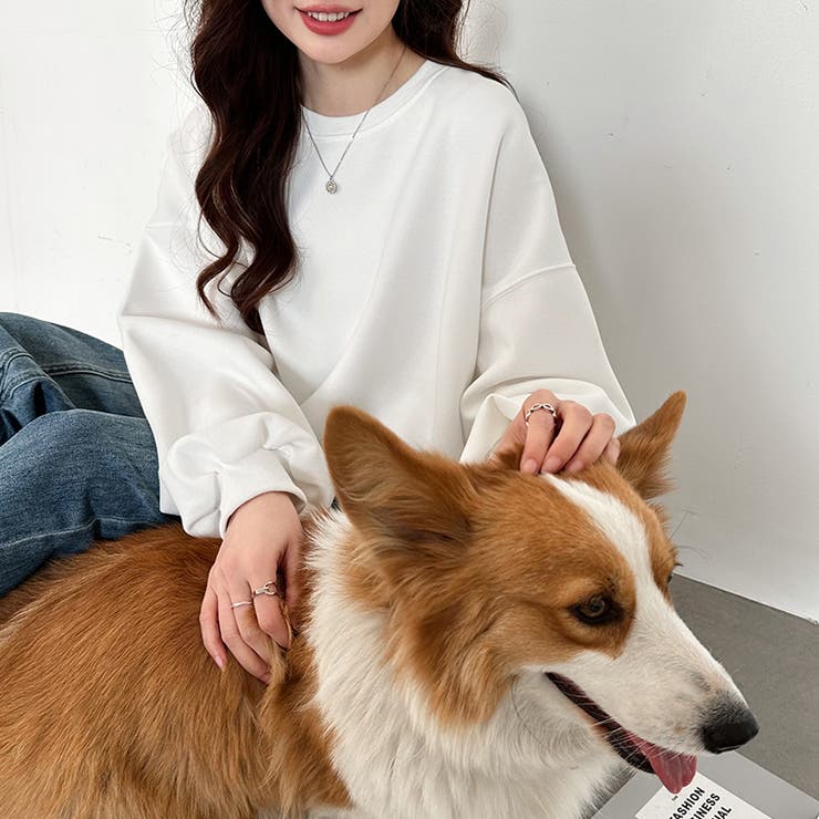 ゆるっとオーバーサイズ スウェット ボリューム袖トレーナー | COCOMOMO | 詳細画像19 