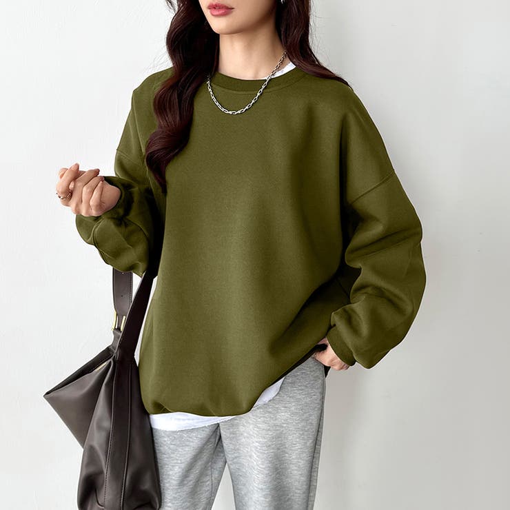 ゆるっとオーバーサイズ スウェット ボリューム袖トレーナー | COCOMOMO | 詳細画像29 