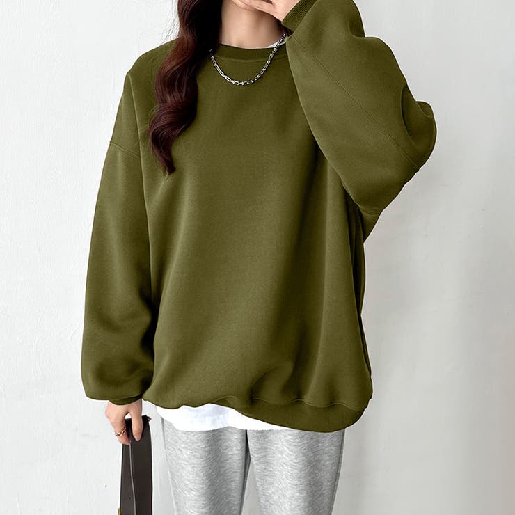 ゆるっとオーバーサイズ スウェット ボリューム袖トレーナー | COCOMOMO | 詳細画像30 