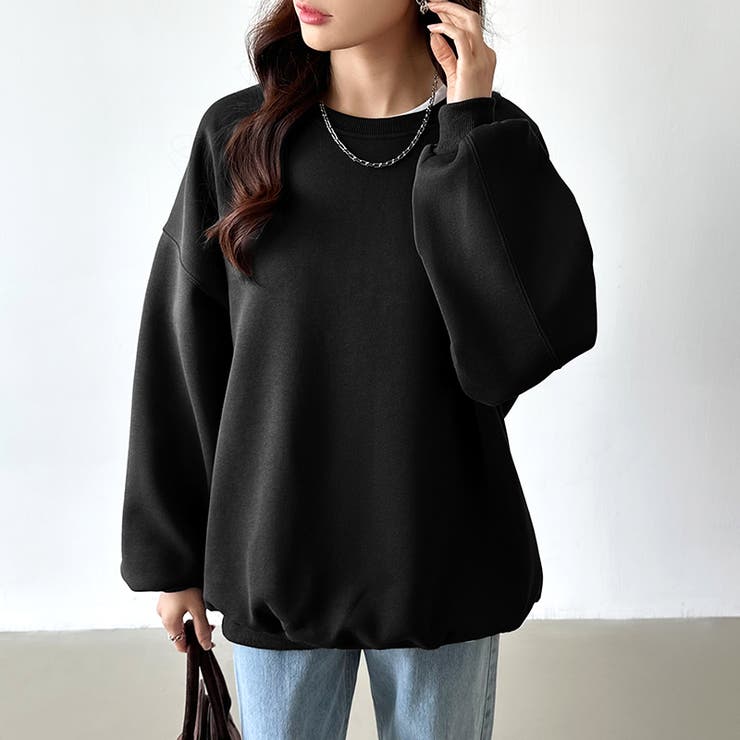 ゆるっとオーバーサイズ スウェット ボリューム袖トレーナー | COCOMOMO | 詳細画像31 