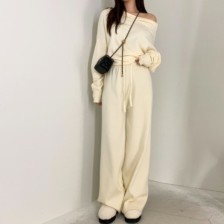 オフショルダー セットアップ ニット | COCOMOMO | 詳細画像14 