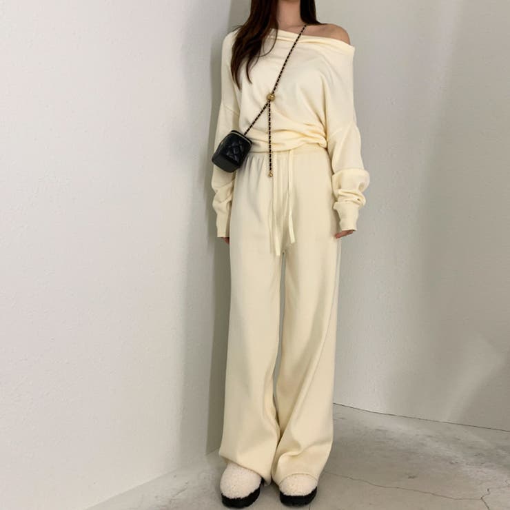 オフショルダー セットアップ ニット | COCOMOMO | 詳細画像15 