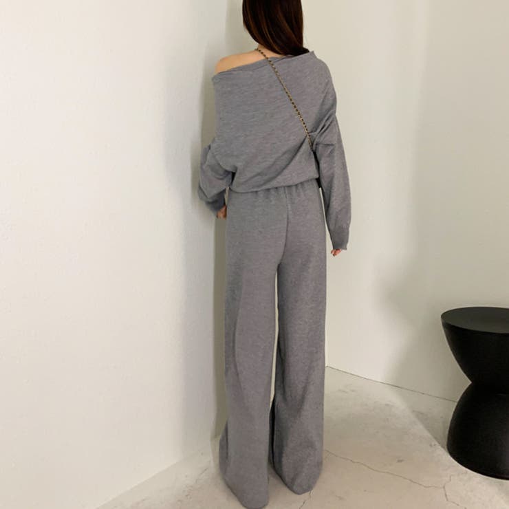 オフショルダー セットアップ ニット | COCOMOMO | 詳細画像9 