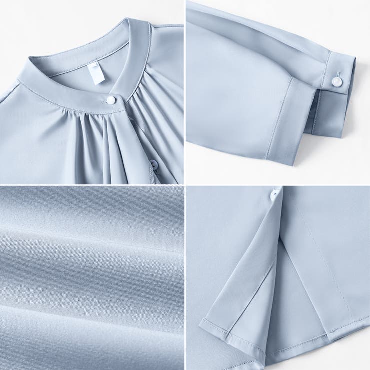 ボウタイブラウス スカーフタイブラウス オフィスカジュアル | COCOMOMO | 詳細画像23 