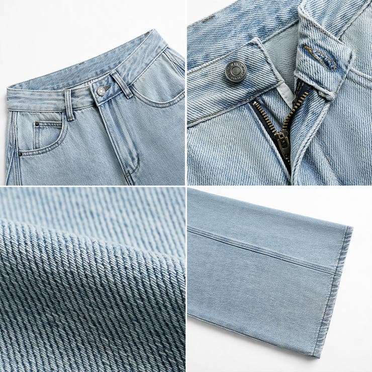 ストレートデニムパンツ デニムパンツ ワイドパンツ | COCOMOMO | 詳細画像23 