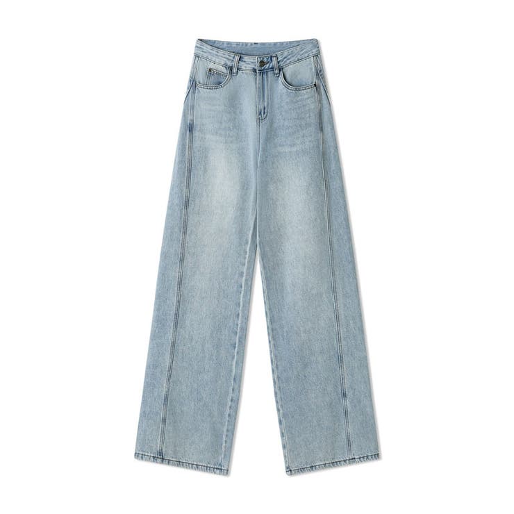 ストレートデニムパンツ デニムパンツ ワイドパンツ | COCOMOMO | 詳細画像27 