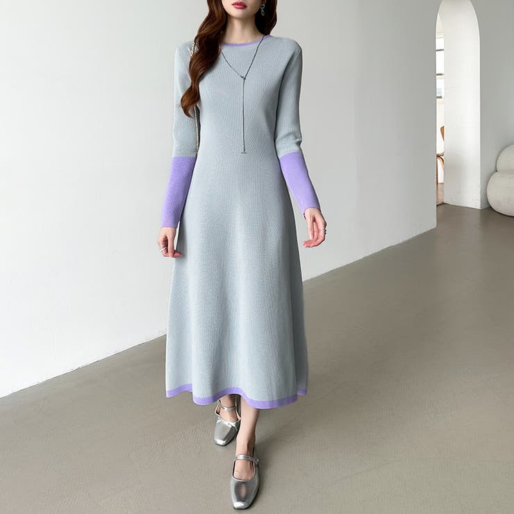 選べる2タイプAラインワンピース ワンピース スポンジニット | COCOMOMO | 詳細画像12