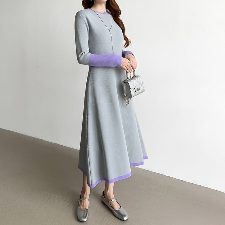 選べる2タイプAラインワンピース ワンピース スポンジニット | COCOMOMO | 詳細画像13