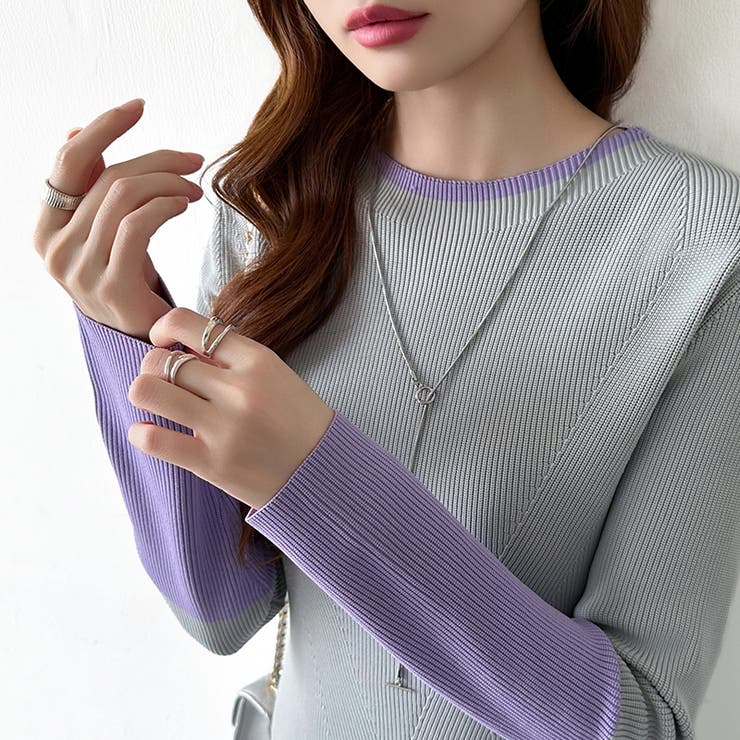 選べる2タイプAラインワンピース ワンピース スポンジニット | COCOMOMO | 詳細画像14