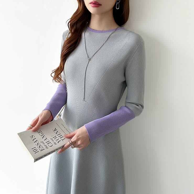 選べる2タイプAラインワンピース ワンピース スポンジニット | COCOMOMO | 詳細画像16