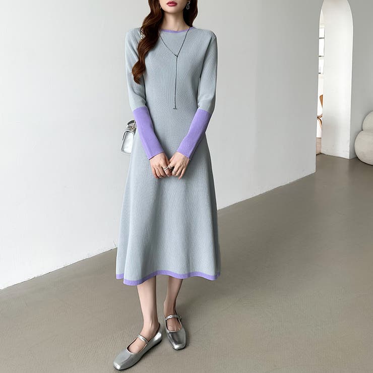 選べる2タイプAラインワンピース ワンピース スポンジニット | COCOMOMO | 詳細画像17