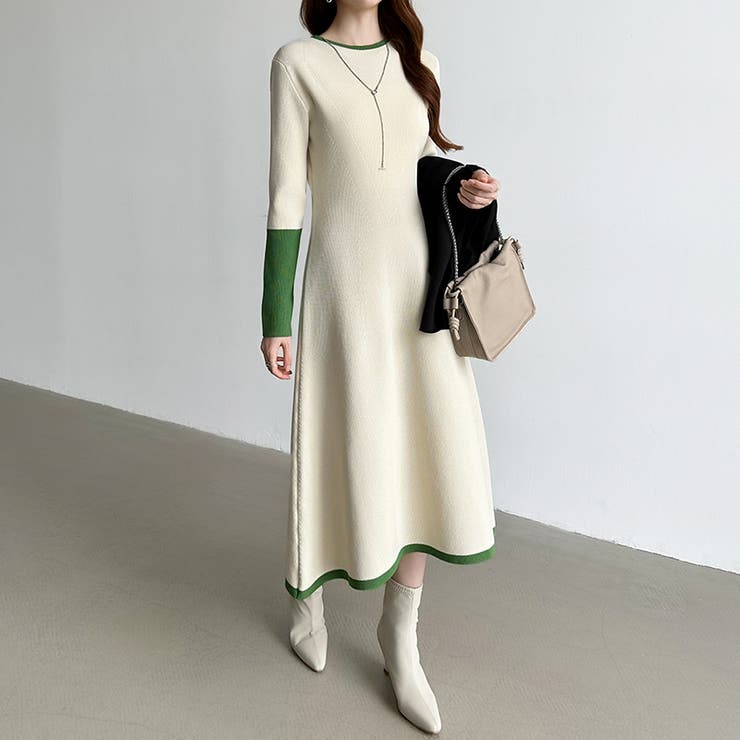 選べる2タイプAラインワンピース ワンピース スポンジニット | COCOMOMO | 詳細画像20