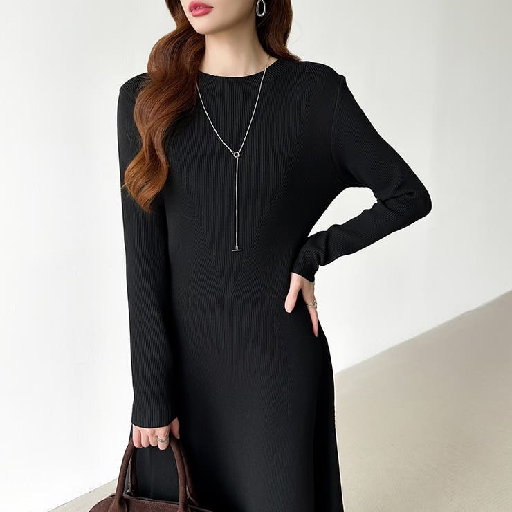 選べる2タイプAラインワンピース ワンピース スポンジニット | COCOMOMO | 詳細画像39