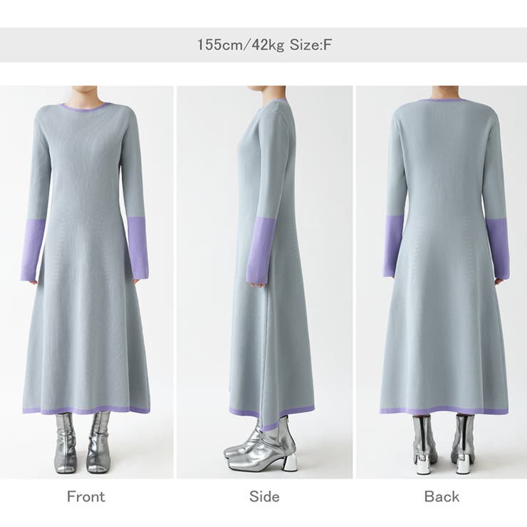 選べる2タイプAラインワンピース ワンピース スポンジニット | COCOMOMO | 詳細画像45