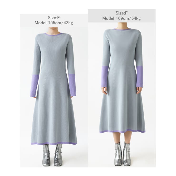 選べる2タイプAラインワンピース ワンピース スポンジニット | COCOMOMO | 詳細画像43