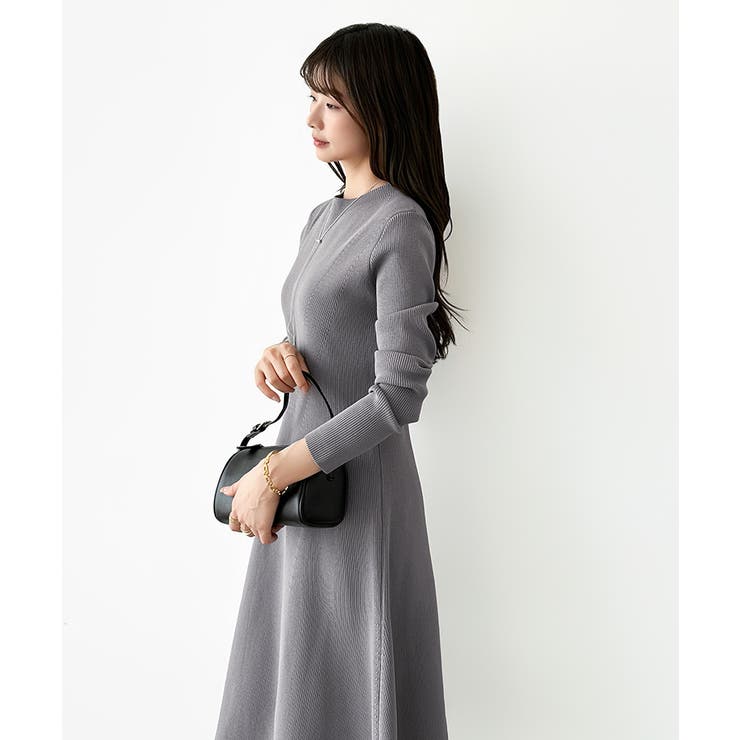 選べる2タイプAラインワンピース ワンピース スポンジニット | COCOMOMO | 詳細画像47 