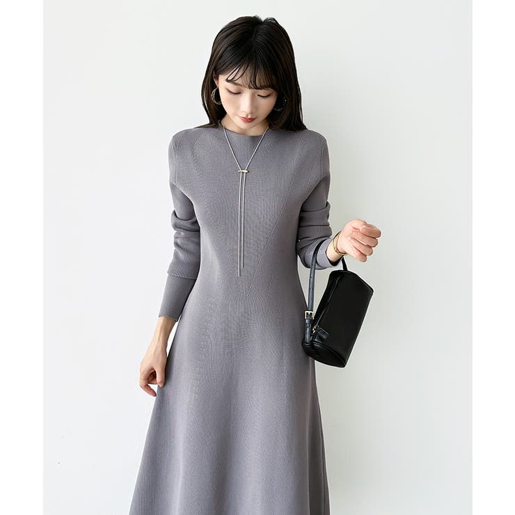 選べる2タイプAラインワンピース ワンピース スポンジニット | COCOMOMO | 詳細画像50 