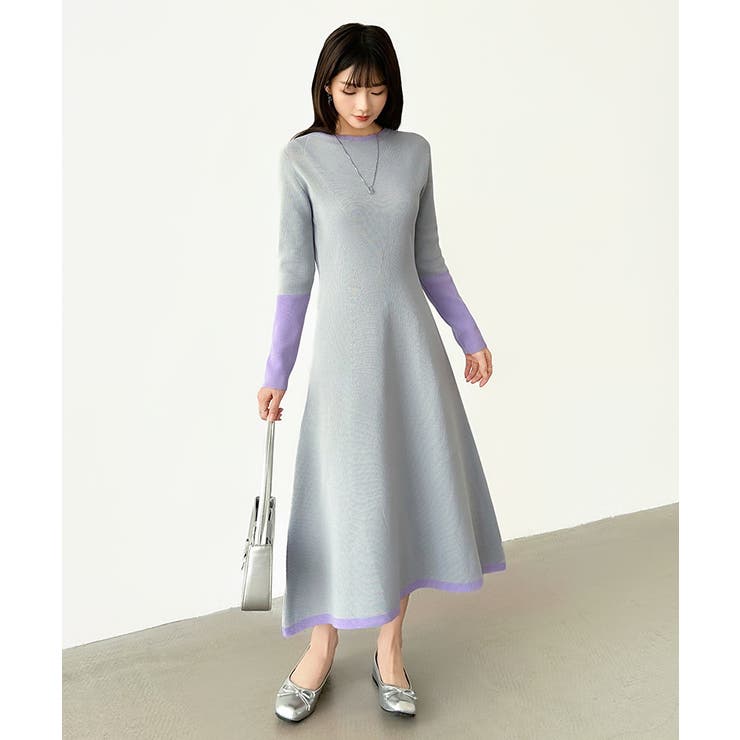 選べる2タイプAラインワンピース ワンピース スポンジニット | COCOMOMO | 詳細画像63 