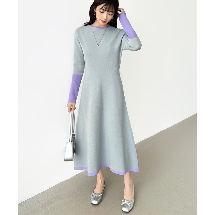 選べる2タイプAラインワンピース ワンピース スポンジニット | COCOMOMO | 詳細画像64 