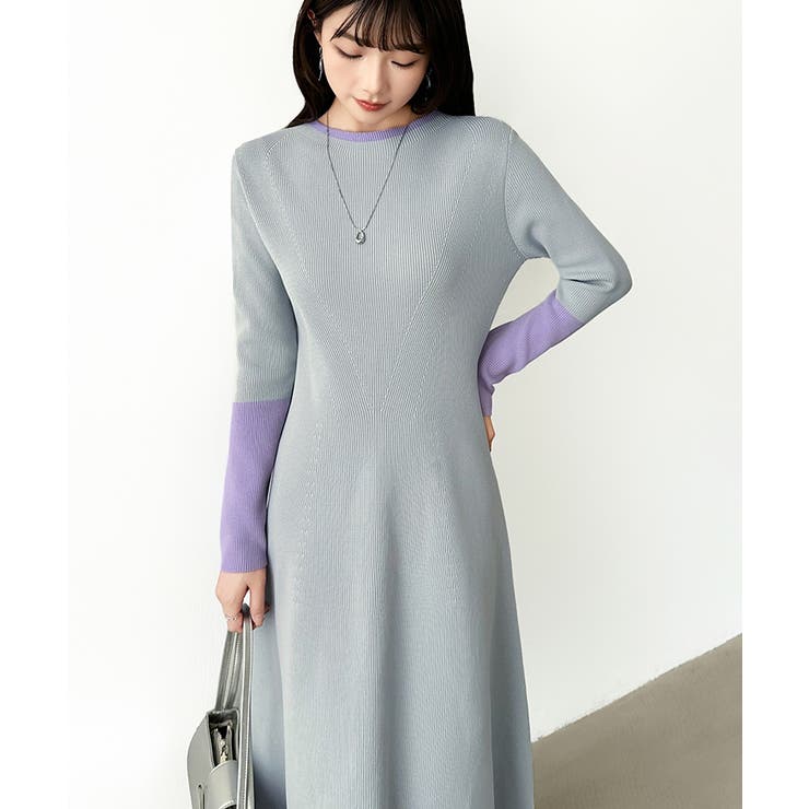 選べる2タイプAラインワンピース ワンピース スポンジニット | COCOMOMO | 詳細画像65 