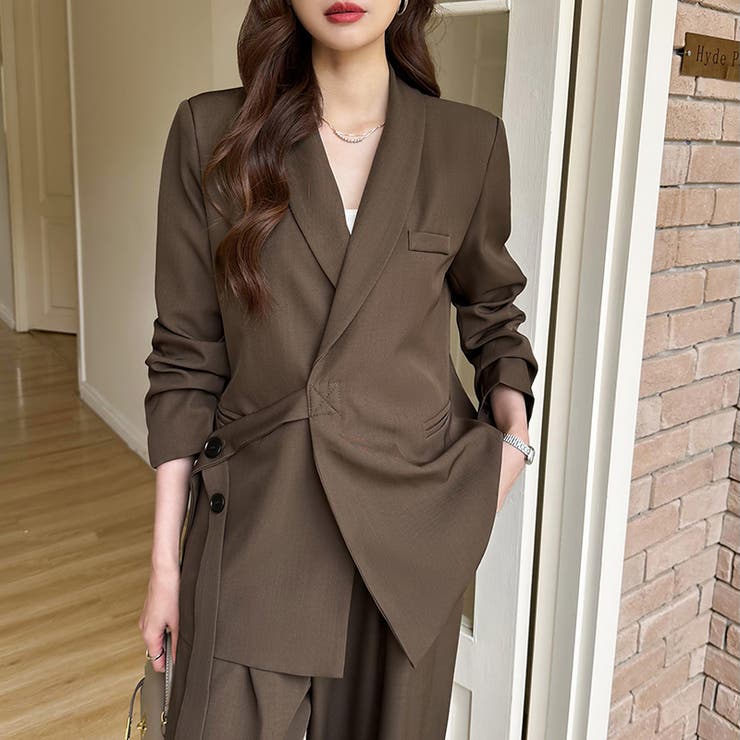 セットアップ パンツスーツ オフィスカジュアル | COCOMOMO | 詳細画像9 