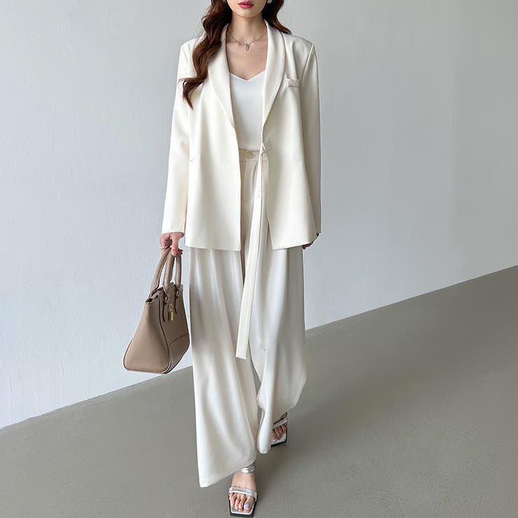 セットアップ パンツスーツ オフィスカジュアル | COCOMOMO | 詳細画像17 