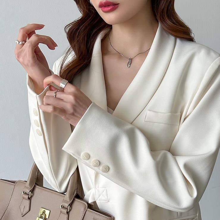 セットアップ パンツスーツ オフィスカジュアル | COCOMOMO | 詳細画像20 